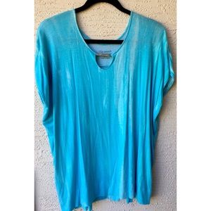 Lisa Rinna Collection Blue Shirt